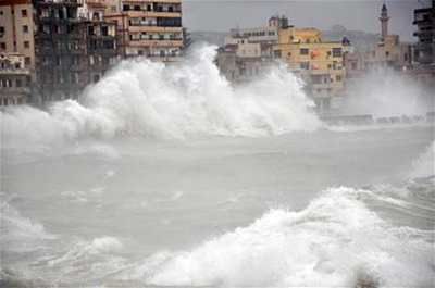 La tormenta Alexa impone “toque de queda” en Líbano