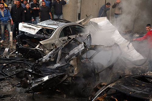 Una gran explosión sacude en Haret Hreik, periferia sur de Beirut