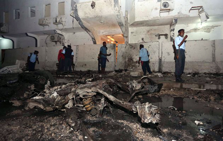 Once muertos en un triple atentado en Mogadiscio