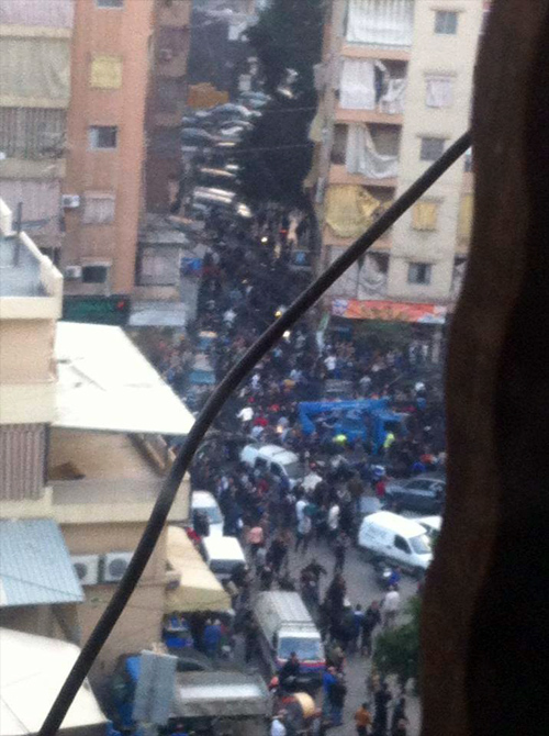 Una gran explosión sacude en Haret Hreik, periferia sur de Beirut