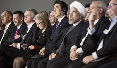 El presidente iraní se reúne con el primer ministro holandés