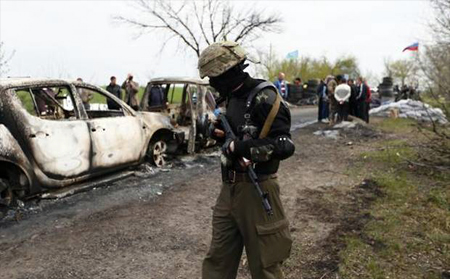 Al menos tres muertos en un ataque en Slaviansk