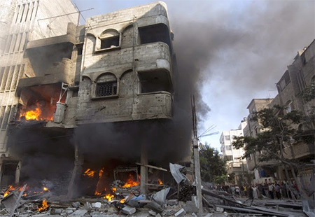 Bombas estadounidenses para el ejército invasor