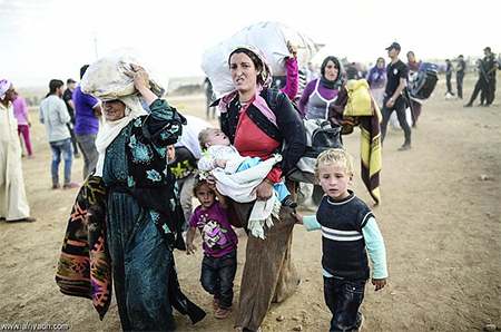 Daesh asedia miles de civiles en Ayn Arab en el norte de Siria