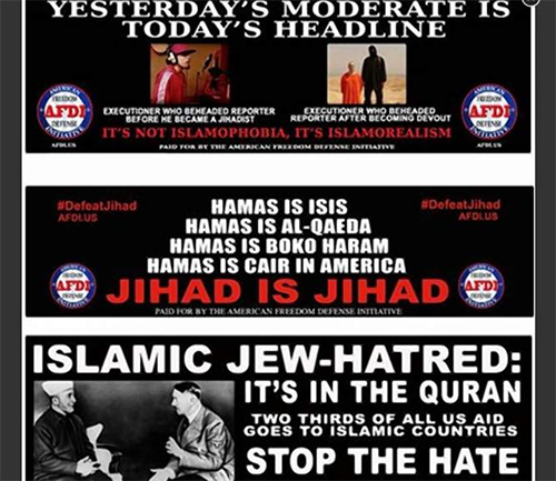 Un grupo proisraelí promueve una campaña de “odio” contra el Islam