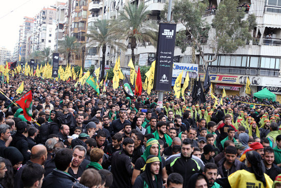 En Fotos: Celebran la procesión de Ashura en la periferia sur de Beirut