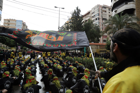 En Fotos: Celebran la procesión de Ashura en la periferia sur de Beirut