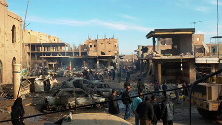 La aviación siria bombardea el principal bastión de Daesh