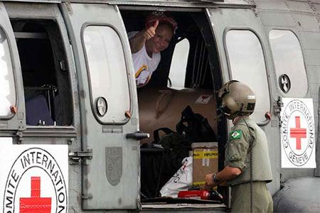 Liberados en Colombia un general del Ejército y otros dos rehenes