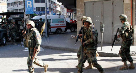 Desactivar bombas y arrestar sospechosos en líbano