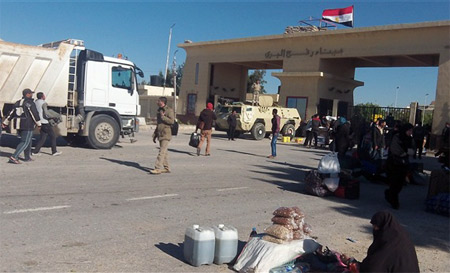 Egipto permite paso de materiales de construcción hacia Gaza