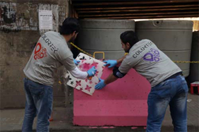 Alegres colores frente a los atentados en Líbano