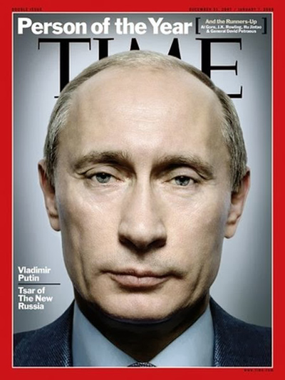 Prensa mundial elige a Vladímir Putin político número uno de 2013