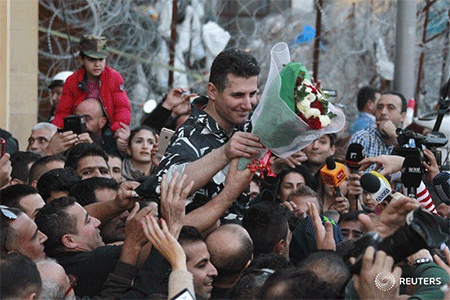 Dieciséis militares libaneses regresan a la libertad