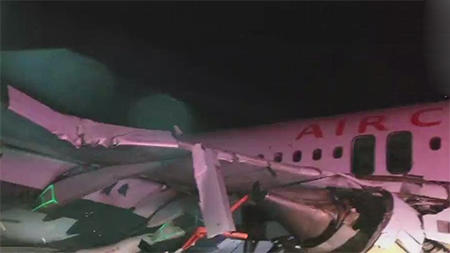 Un avión de Air Canadá se sale de la pista en Halifax