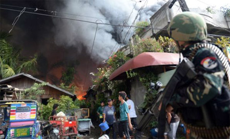 Fuerzas filipinas abate a 140 terroristas en el sur del país