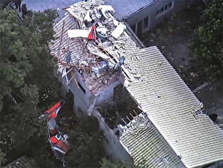 Cinco muertos por la caída de un helicóptero sobre una vivienda en Brasil
