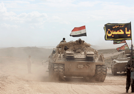 El ejército iraquí avanza hacia Tikrit