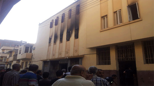 Un incendio destruye una iglesia en la localidad egipcia de Luxor