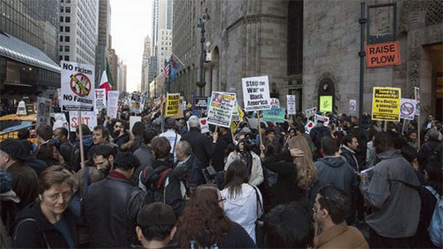 Detenidas once personas en Nueva York en una protesta contra Trump