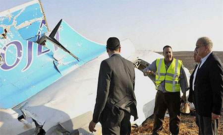 Identifican los organizadores del atentado del avión ruso A321