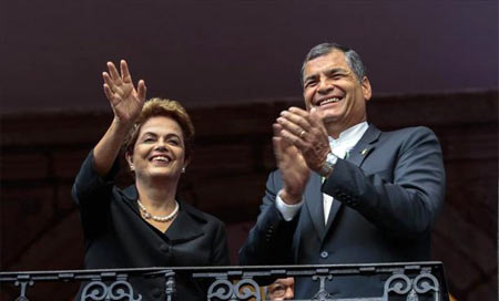 Rousseff y Correa se reúnen en el marco de la cumbre de la Celac