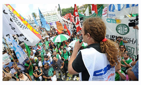 Comienza el paro nacional en Argentina 