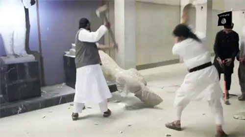 Un supuesto vídeo muestra la destrucción de la ciudad histórica de Palmira