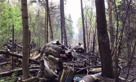 Un Su-27 de la aviación rusa se estrella en la región de Moscú 
