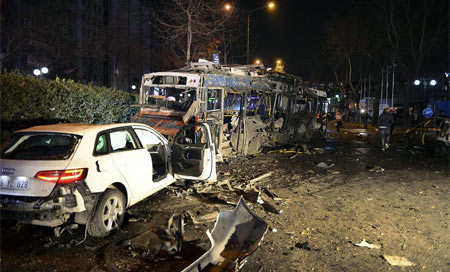 Más de 37 muertos por un ataque terrorista en Ankara
