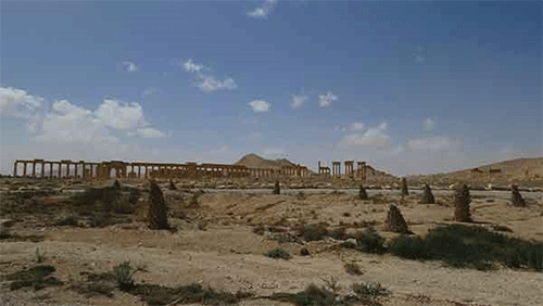 Las primeras imágenes de Palmira tras su liberación