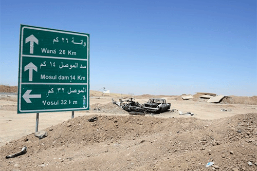 Los milicianos terroristas huyen del frente de batalla en Iraq