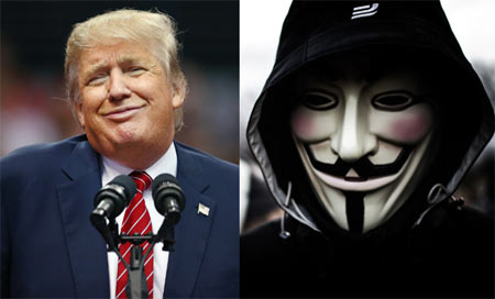 Anonymous intenta poner fin a la campaña electoral de Trump