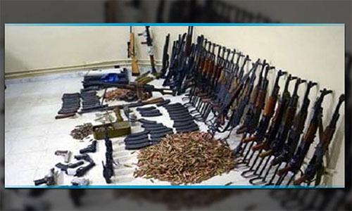 Tres detenidos y decomisados tres alijos de armas en Túnez