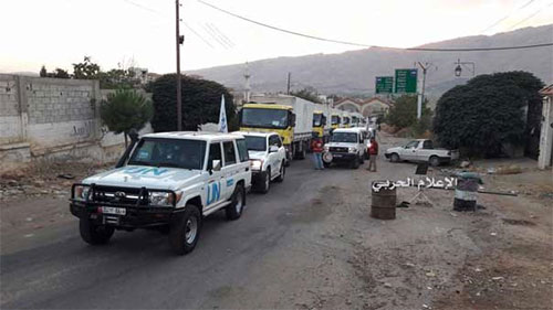 La ayuda humanitaria entra en localidades sirias cercadas