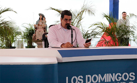 Maduro denuncia el plan injerencista de EEUU