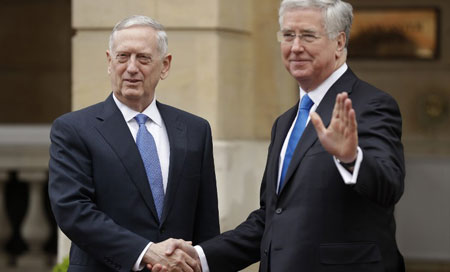 El Pentágono consultó a RU antes de lanzar el ataque contra Siria