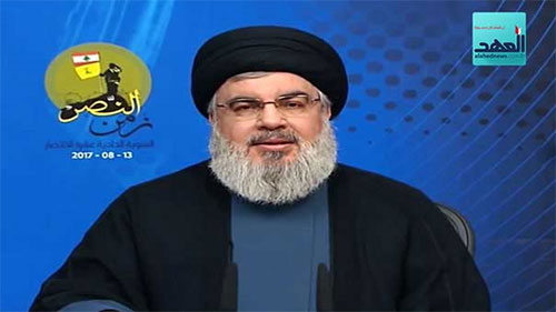 Hezbolá celebra “tiempos de Victoria” sobre el enemigo sionista y los terroristas takfiríes