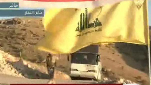 Los terroristas de Al Nusra abandonan Líbano bajo banderas de Hezbolá y el Ejército