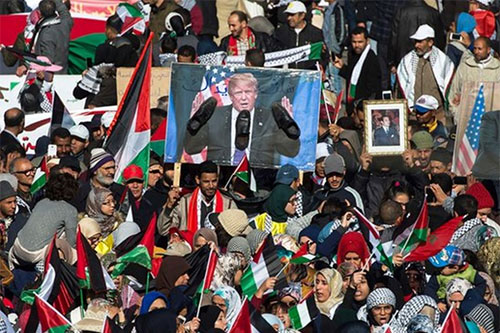 En fotos: Desde Marruecos hasta Indonesia, protestas masivas contra Trump