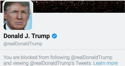Demandan a Trump por bloquear usuarios en Twitter