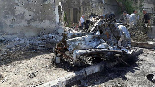 Un coche bomba deja al menos 20 muertos en Damasco