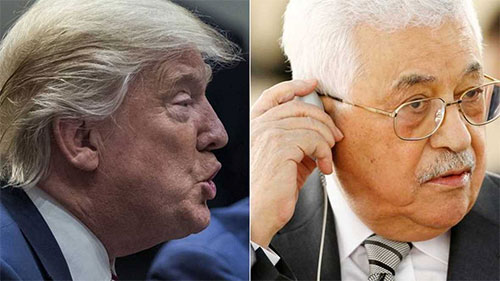 Trump invita a Abbas a visitar la Casa Blanca “pronto”
