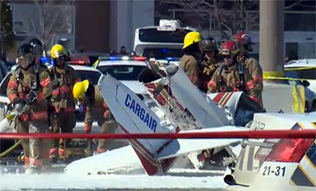 Un muerto por choque de dos avionetas en Montreal  