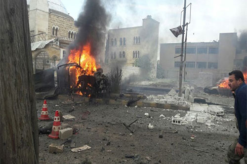 Explosión de un coche bomba en la ciudad siria de Azaz