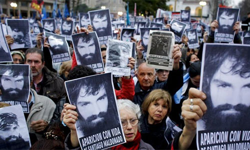 Conmoción en Argentina por la muerte de Santiago Maldonado