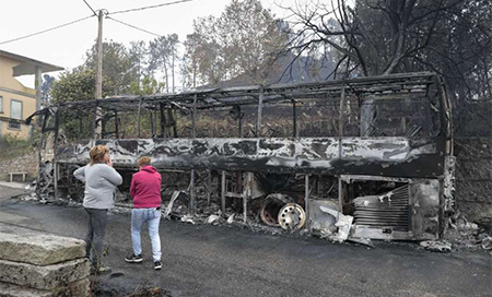 Mueren más de 31 personas por la ola de incendios en Portugal