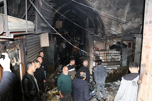 Incendio destruye bazar histórico en Kirkuk