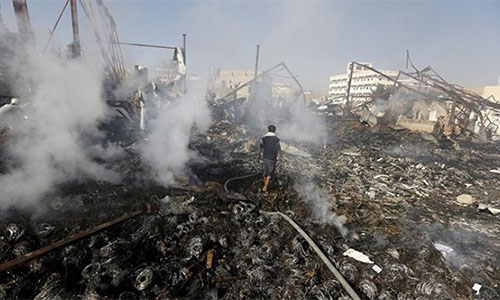 La agresión saudí destruye un hospital en la ciudad yemení de Hodeida