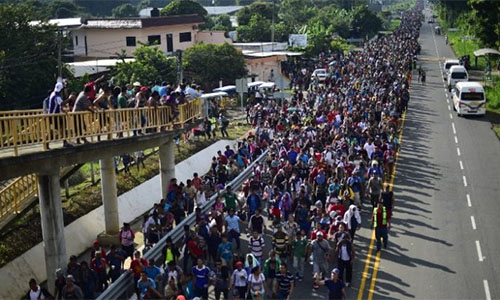 Caravana de migrantes llega a la Ciudad de México rumbo a EEUU